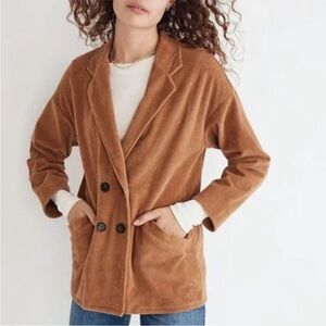Madewell Women's Knit Corduroy
Redford Blazer. Tan Corduroy Jacket